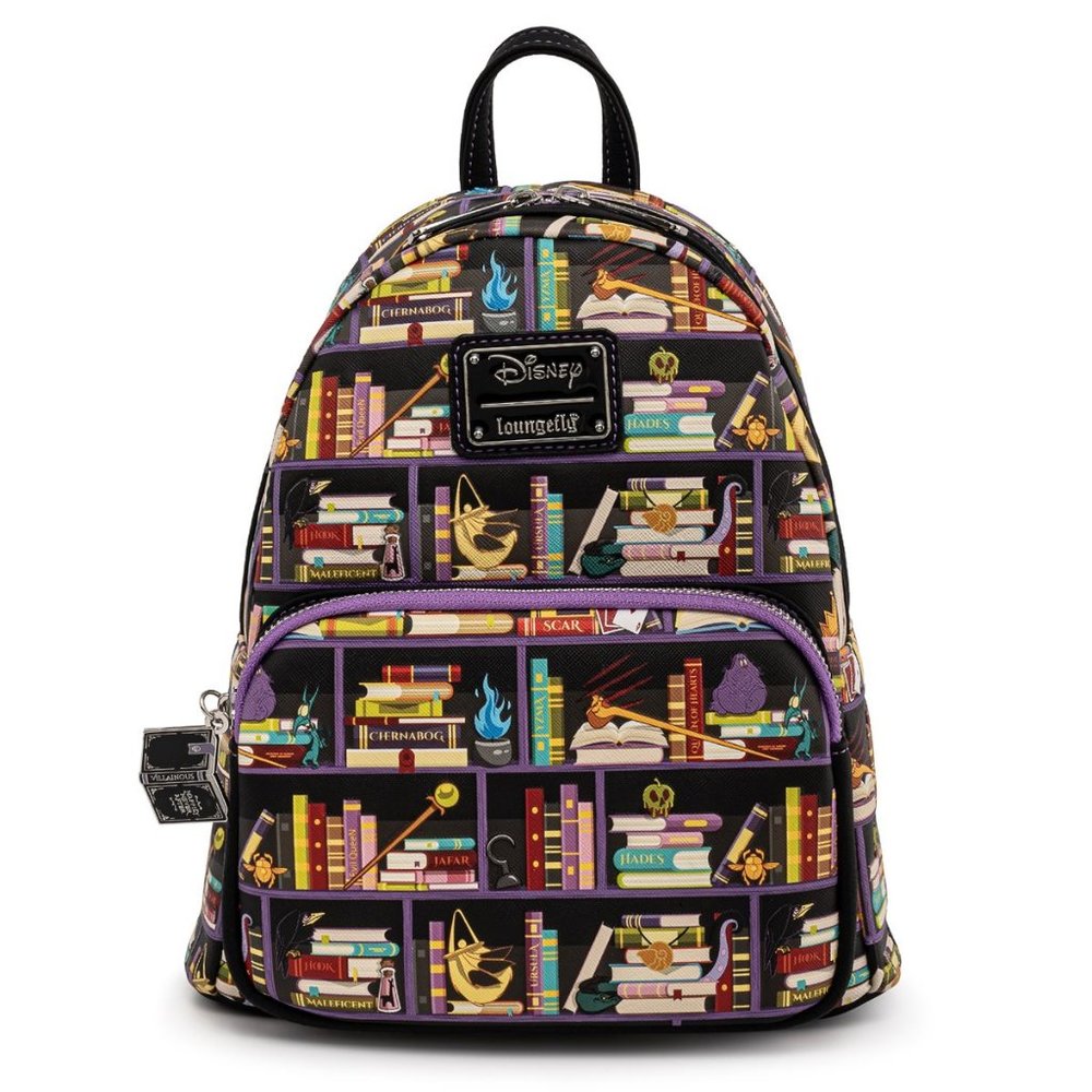 Loungefly Disney Villains Books Mini Backpack
